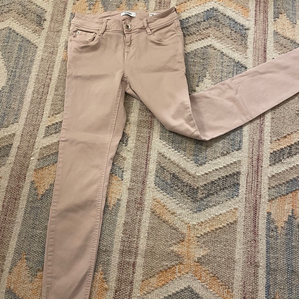 Kensie Ankle Biter Jeans - Light Pink
